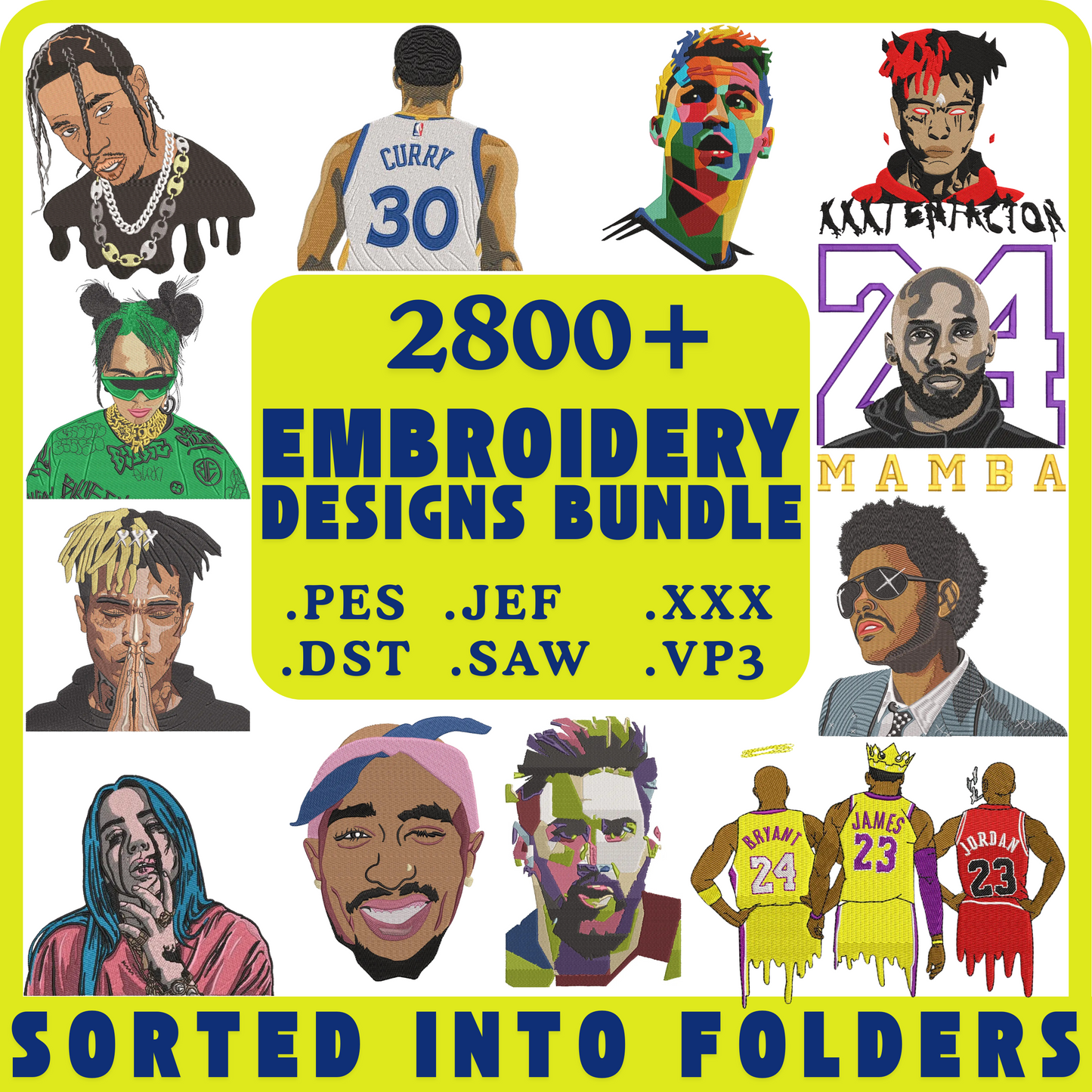 Emroidery designs bundle 2800+