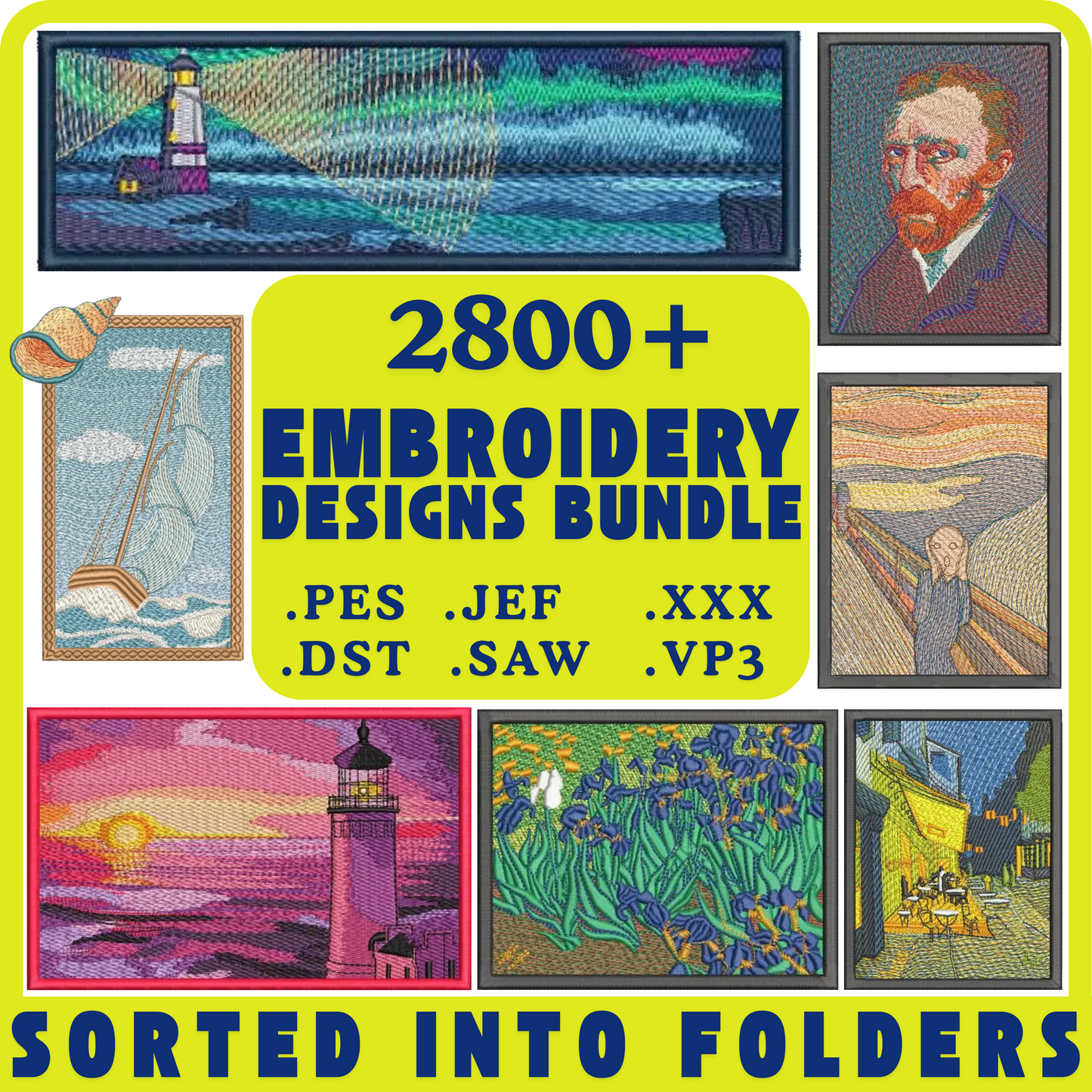 Emroidery designs bundle 2800+