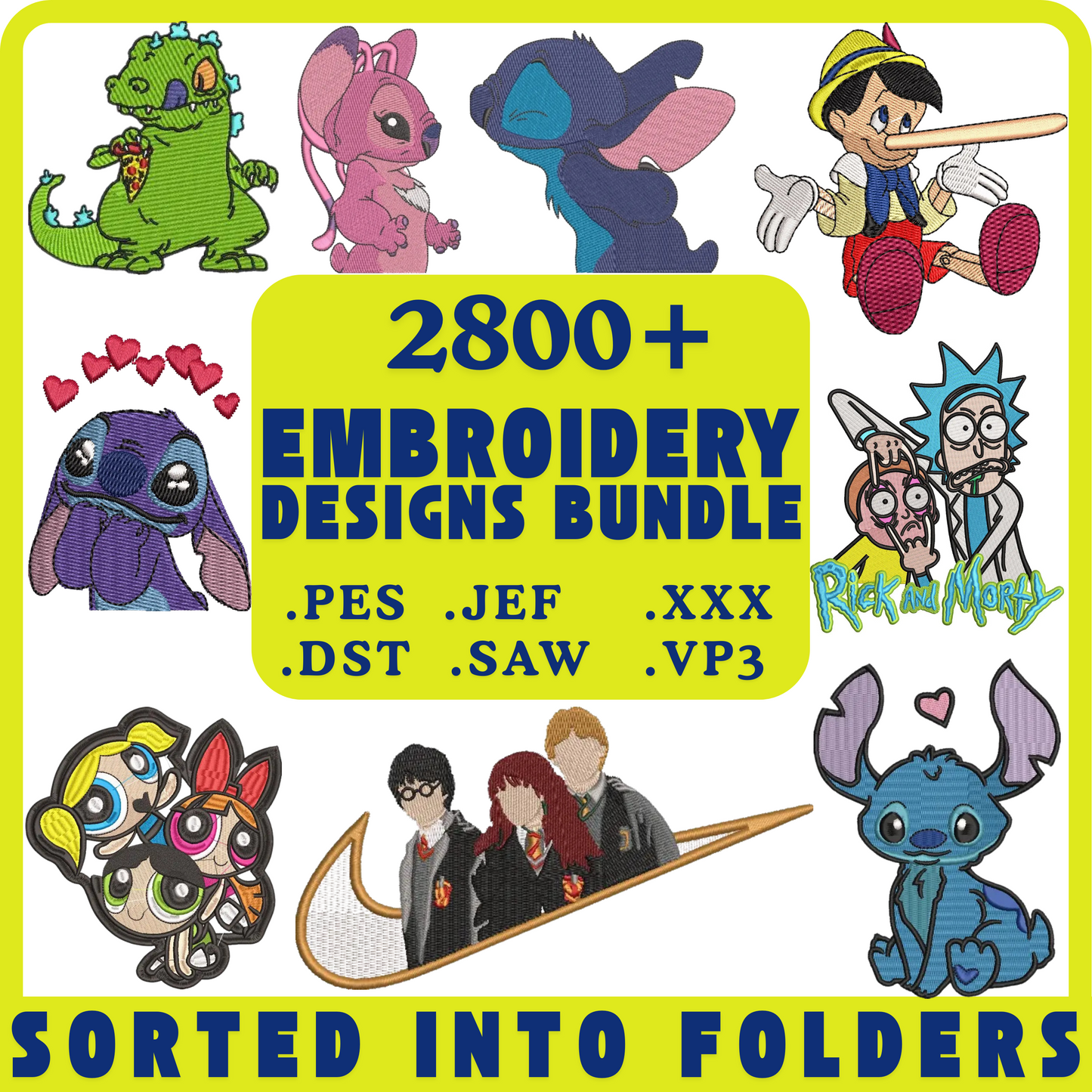 Emroidery designs bundle 2800+