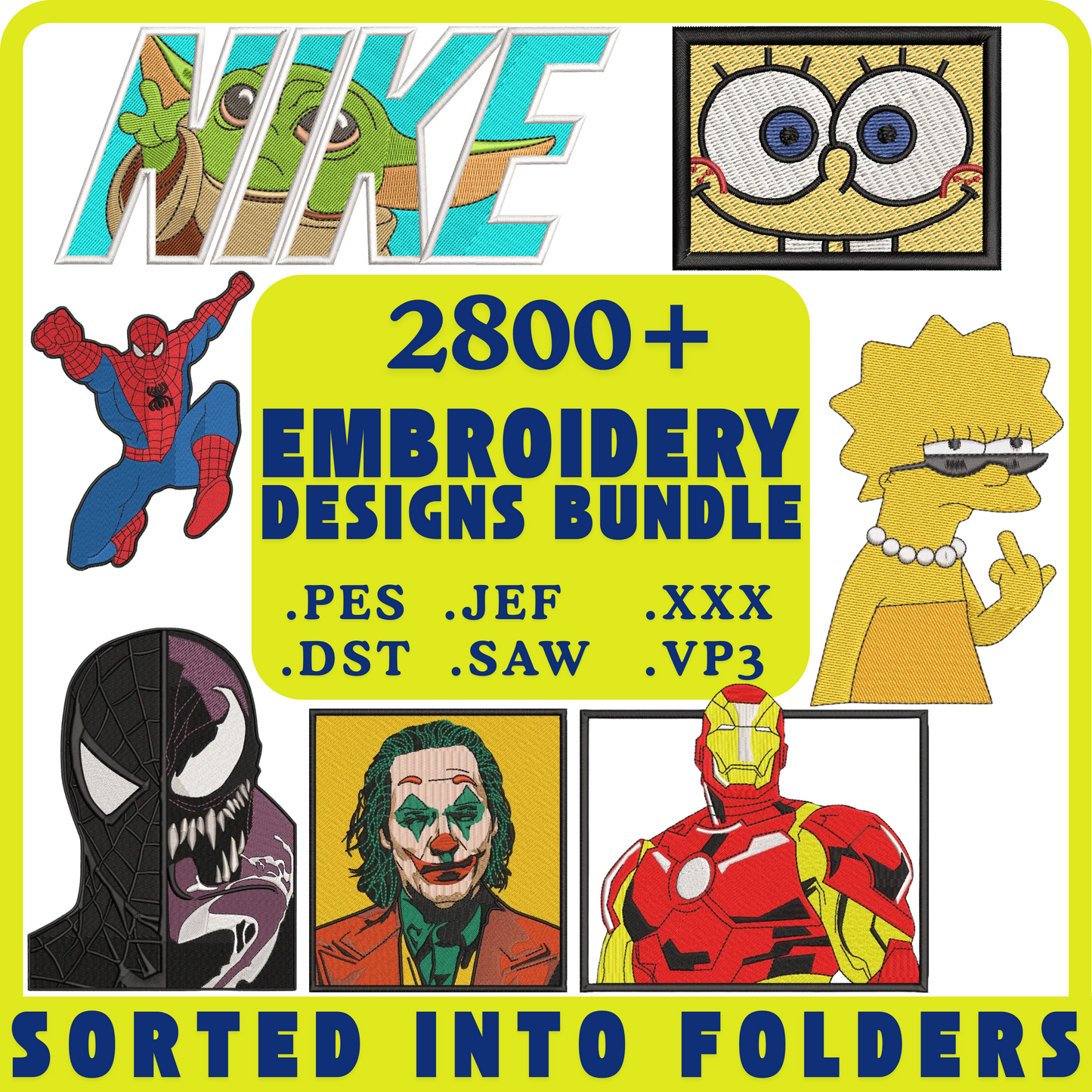 Emroidery designs bundle 2800+